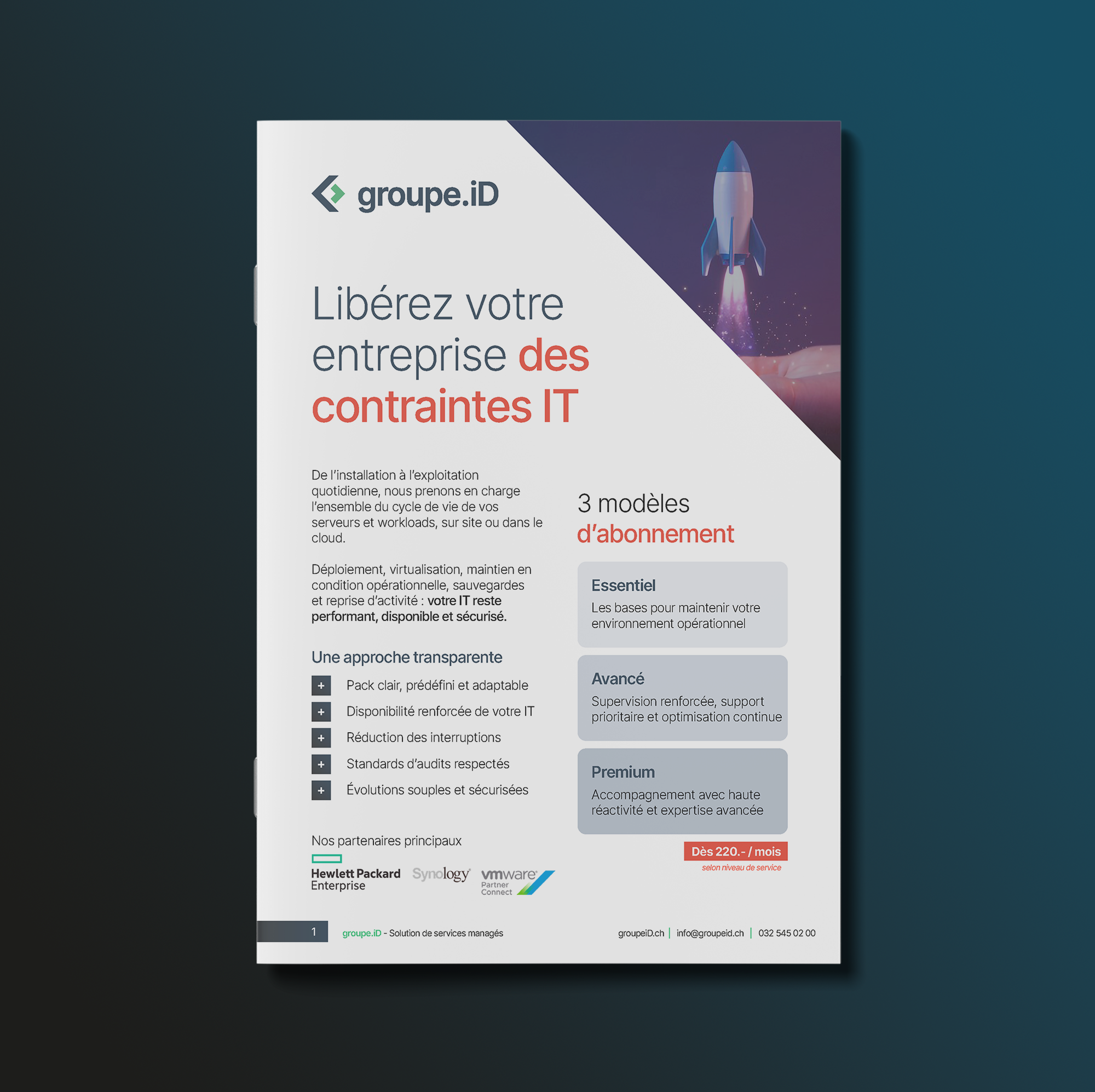 plaquette IT - pack managed services