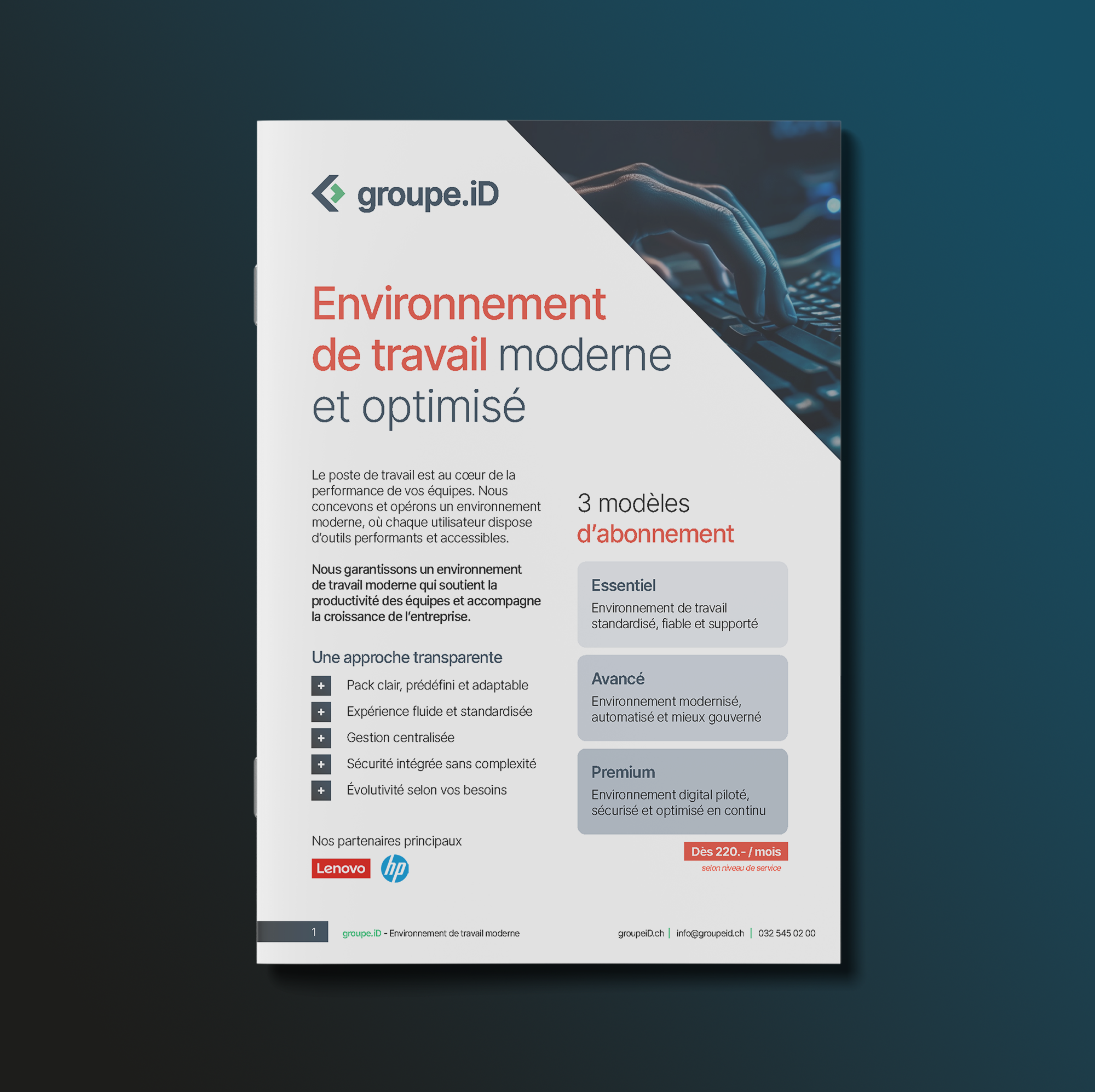 plaquette IT - pack modern workplace